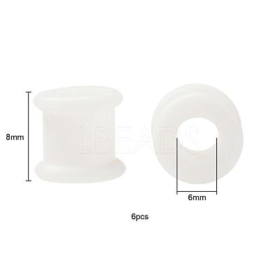 6Pcs 3 Colors Pulley Silicone Ear Gauges Flesh Tunnels Plugs FIND-YW0001-18B-1