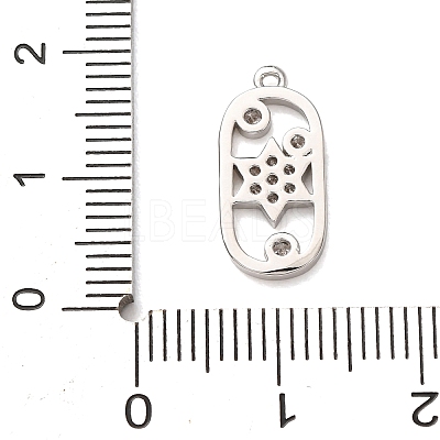 Brass Micro Pave Clear Cubic Zirconia Pendants KK-H294-03P-1