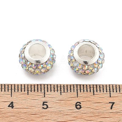 Rondelle Polymer Clay European Beads FIND-U001-01T-1