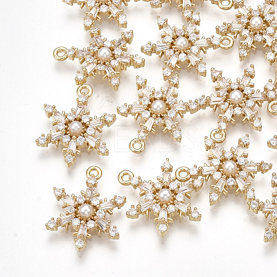 Brass Cubic Zirconia Pendants LS-KK-S348-306-1