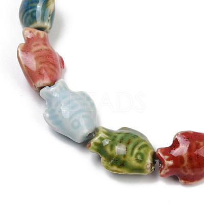 Handmade Porcelain Beads Strands X-PORC-P030-01A-13-1