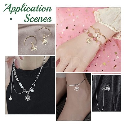 16Pcs 2 Colors 201 Stainless Steel Pendants STAS-DC0007-66-1