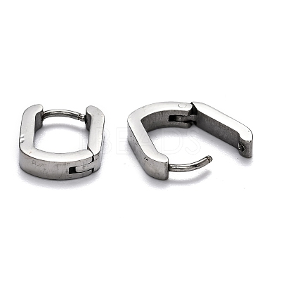Tarnish Resistant 304 Stainless Steel Huggie Hoop Earrings STAS-H156-11B-P-1