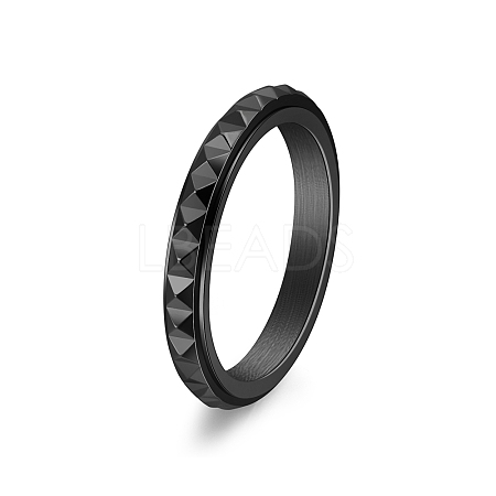 Rotatable Version Korean StyleRotatable Stainless Steel Finger Ring for Men's PW-WGAB2A4-30-1