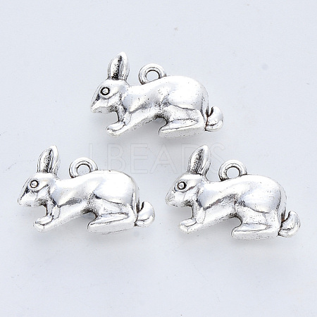 Tibetan Style Alloy Pendants X-TIBE-R316-017AS-RS-1