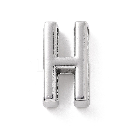 Alloy Letter Slide Charms FIND-A023-17H-1