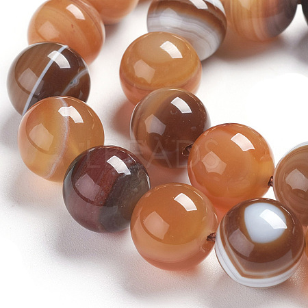 Natural Agate Imitation Botswana Beads Strands G-I281-01-12mm-1