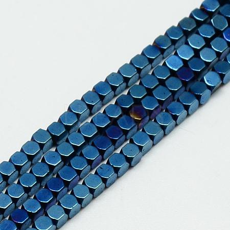 Electroplate Non-magnetic Synthetic Hematite Beads Strands G-Q486-61C-1