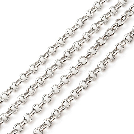 Anti-Tarnish Rhodium Plated 925 Sterling Silver Rolo Chains STER-F052-05P-1