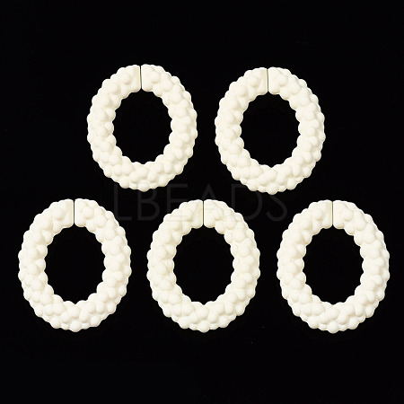 Spray Painted CCB Plastic Linking Rings CCB-Q091-011F-1