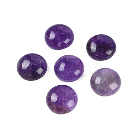 Natural Amethyst Cabochons G-T020-18mm-41-1