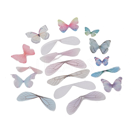 Organza Craft Butterfly & Wings DIY-XCP0002-38-1