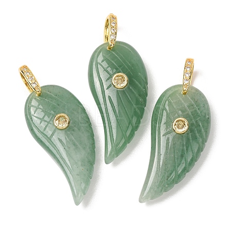 Natural Green Aventurine Pendants GG-CBA51ED-02G-06-1