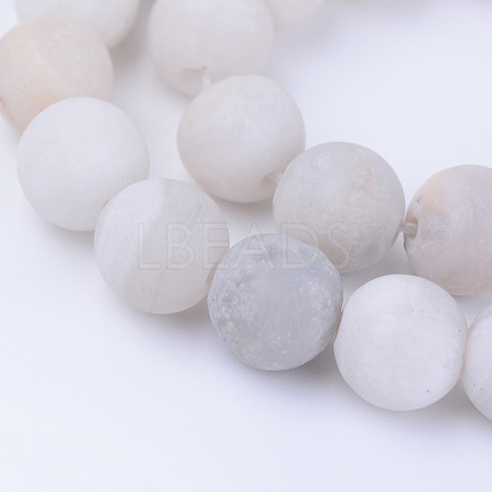 Natural Agate Beads Strands X-G-Q462-6mm-09-1