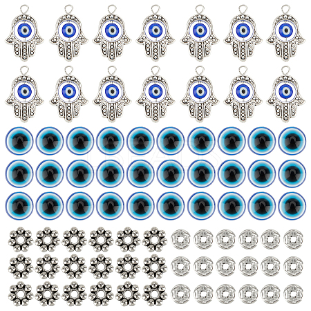 DIY Evil Eye Jewelry Kits DIY-NB0004-73AS-1