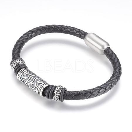 Leather Cord Bracelets BJEW-F274-25AS-1