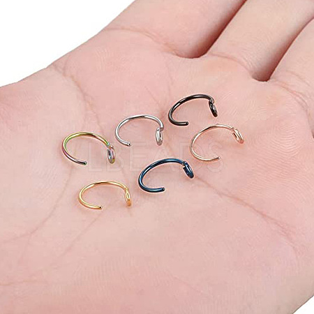 316 Surgical Stainless Steel Clip on Nose Rings WGA7223-01-1