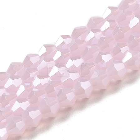 Imitation Jade Electroplate Glass Beads Strands EGLA-A039-J2mm-A02-1