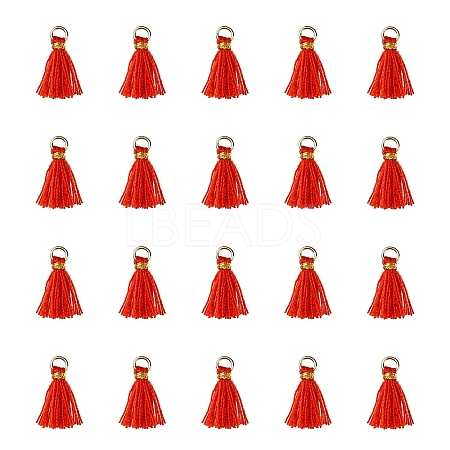Polycotton(Polyester Cotton) Tassel Pendant Decorations FIND-YW0004-58B-1