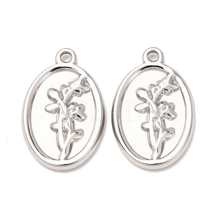304 Stainless Steel Pendants STAS-I358-12P-08-1