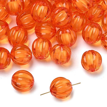 Autumn Theme Transparent Acrylic Beads TACR-S089-20mm-11-1