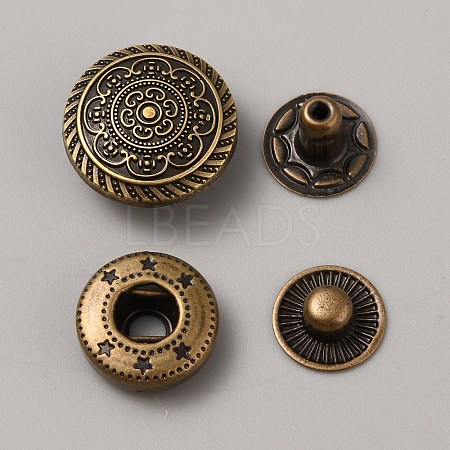 Alloy Snap Button FIND-WH0421-74P-1