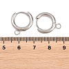 316 Stainless Steel Huggie Hoop Earring Findings EJEW-B158-01B-P-3