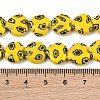 Handmade Millefiori Glass Heart Bead Strands LK-P017-13-3
