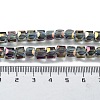 Electroplate Glass Bead Strands X-EGLA-R064-6mm-08-4