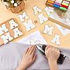 12Pcs 2 Styles Polyester Embroider Thread Iron on/Sew On Patches PATC-FG0003-66A-3