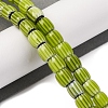 Handmade Lampwork Chevron Beads Strands LAMP-K041-01B-26-2