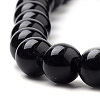 Natural Black Onyx Beads Strands X-G-S259-19-6mm-3