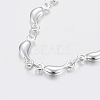 Trendy 304 Stainless Steel Link Chain Bracelets X-BJEW-I243-31S-2