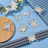 6Sets Zinc Alloy Side Release Buckles FIND-BC0013-98B-5