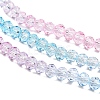 Transparent Painted Glass Beads Strands LS-DGLA-A034-T4mm-A22-4