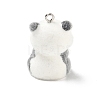 Flocky Opaque Resin Pendants RE-CBAC51B-05A-P-3