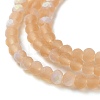 Imitation Jade Glass Beads Strands EGLA-A034-T2mm-MB23-4