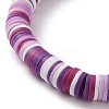 Polymer Clay Heishi Beads Stretch Bracelets BJEW-JB05773-4