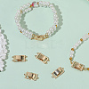 6Pcs 2 Style Brass Watch Band Clasps KK-SC0006-73-6