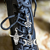 24Pcs 12 Styles Alloy Shoes Charms HJEW-DR00099-6