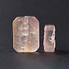 Transparent Spray Painted Glass Beads GLAA-I050-08J-4