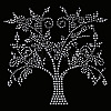 Tree of Life Glass Hotfix Rhinestone DIY-WH0419-59-1