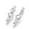925 Sterling Silver Spring Ring Clasps STER-G019-B-08S-1