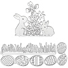 2 Styles Easter Egg & Rabbit Cutting Dies Stencils DIY-CP0012-03-6