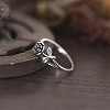 Alloy Rose Finger Rings WG6B24B-04-1