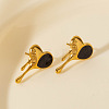 304 Stylish Heart-shaped Stainless Steel Stud Earrings for Women LJ1941-3-1