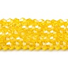 Transparent Electroplate Glass Beads Strands LS-EGLA-A039-T3mm-A22-1