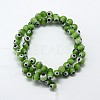 Handmade Evil Eye Lampwork Round Bead Strands LAMP-L055-8mm-11-2