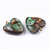 Assembled Bronzite and Imperial Jasper Pendants G-T111-04J-3