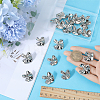 Gorgecraft 20Pcs 2 Style Alloy Shank Buttons BUTT-GF0003-49C-3